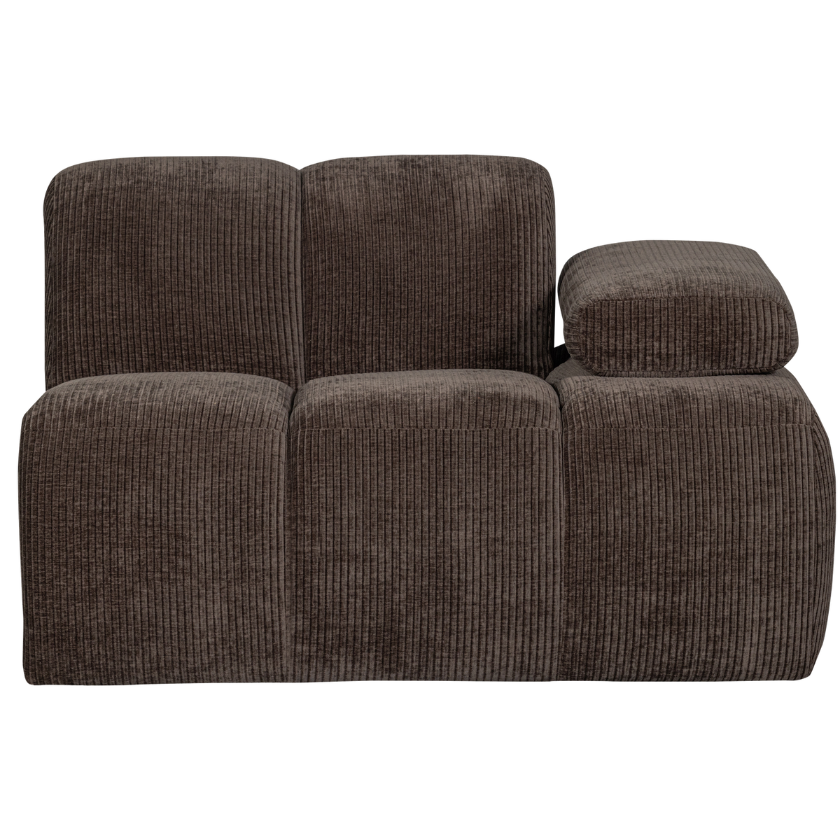 MOJO 1-SEATER ELEMENT ARM RIGHT RIB FABRIC BROWN