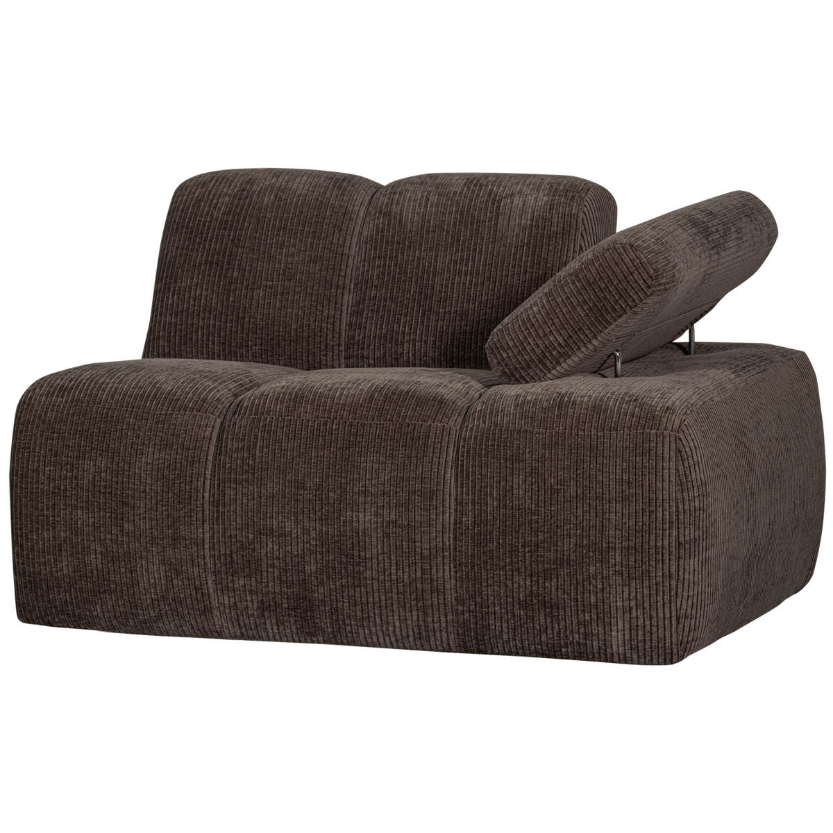 MOJO 1-SEATER ELEMENT ARM RIGHT RIB FABRIC BROWN