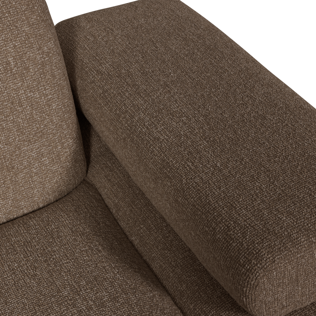 MOJO 1-SEATER ELEMENT ARM RIGHT BOUCLE BROWN MELANGE