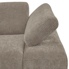 Laden Sie das Bild in den Galerie-Viewer, MOJO 1-SEATER ELEMENT ARM RIGHT RIB FABRIC DARK SAND
