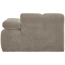 Laden Sie das Bild in den Galerie-Viewer, MOJO 1-SEATER ELEMENT ARM RIGHT RIB FABRIC DARK SAND