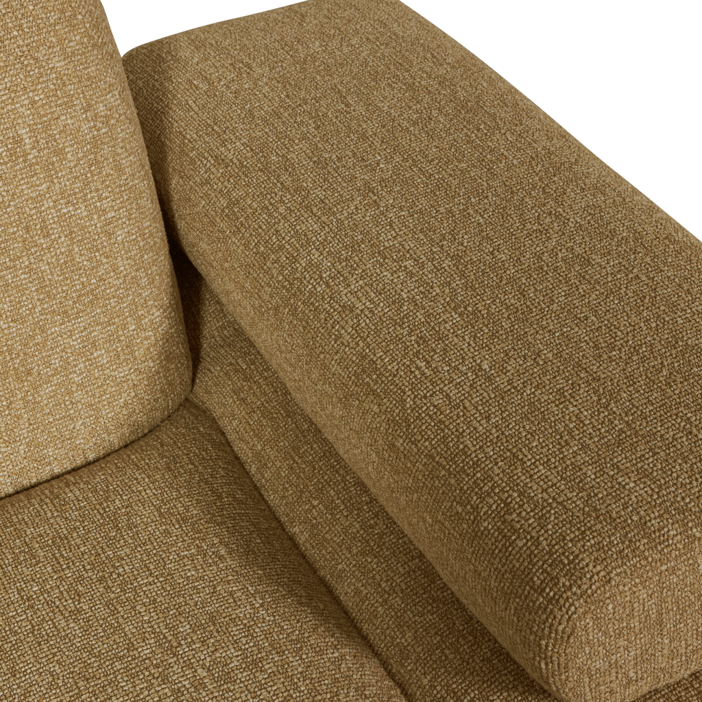 MOJO 1-SEATER ELEMENT ARM RIGHT BOUCLE YELLOW/BROWN MELANGE