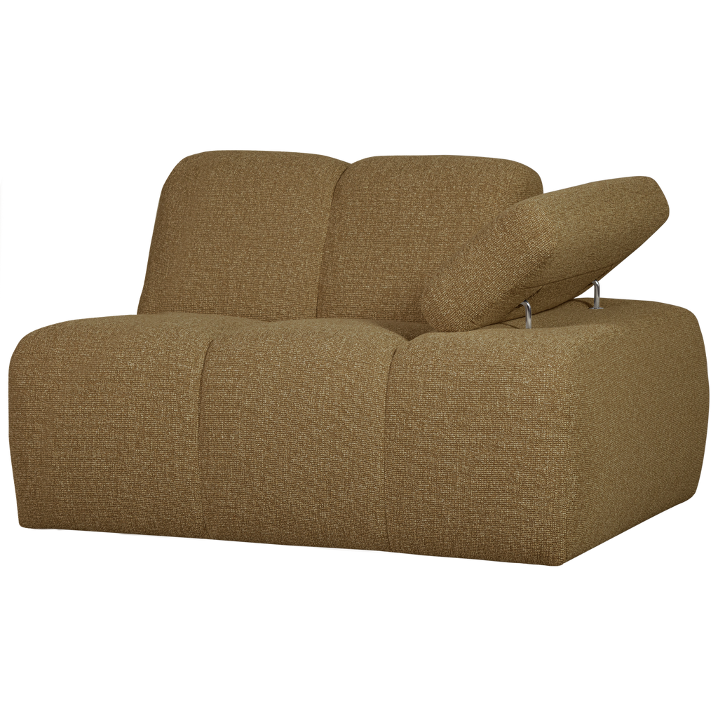MOJO 1-SEATER ELEMENT ARM RIGHT BOUCLE YELLOW/BROWN MELANGE