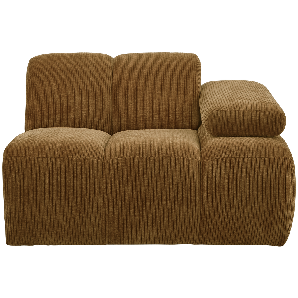 MOJO 1-SEATER ELEMENT ARM RIGHT RIB FABRIC HONEY YELLOW