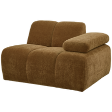 Laden Sie das Bild in den Galerie-Viewer, MOJO 1-SEATER ELEMENT ARM RIGHT RIB FABRIC HONEY YELLOW