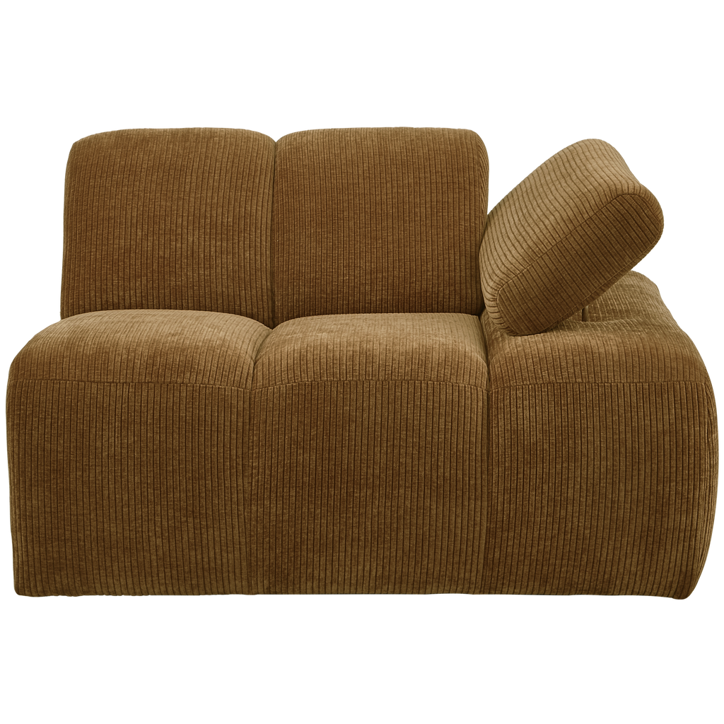 MOJO 1-SEATER ELEMENT ARM RIGHT RIB FABRIC HONEY YELLOW