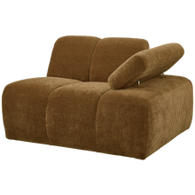 Laden Sie das Bild in den Galerie-Viewer, MOJO 1-SEATER ELEMENT ARM RIGHT RIB FABRIC HONEY YELLOW