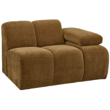 Laden Sie das Bild in den Galerie-Viewer, MOJO 1-SEATER ELEMENT ARM RIGHT RIB FABRIC HONEY YELLOW