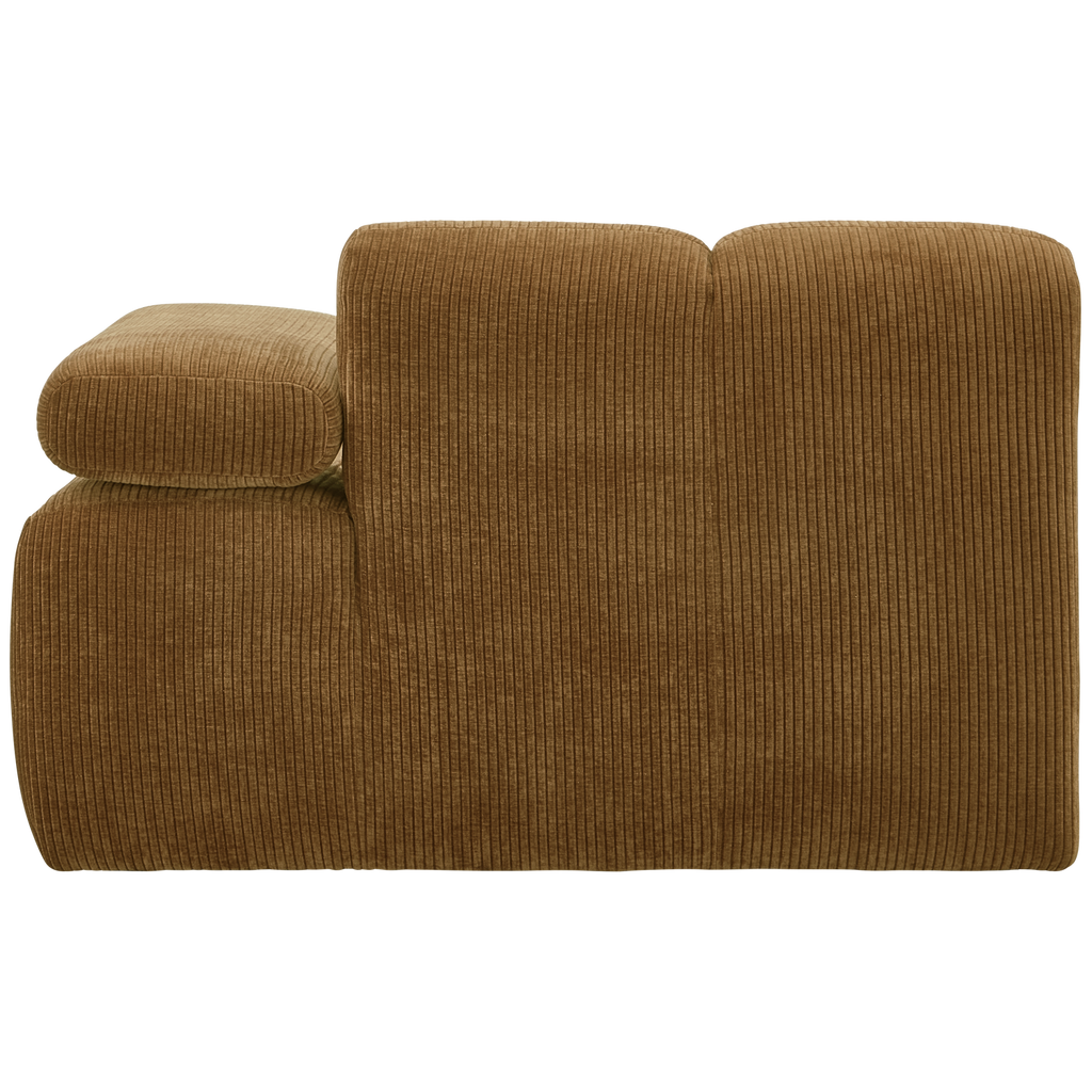 MOJO 1-SEATER ELEMENT ARM RIGHT RIB FABRIC HONEY YELLOW