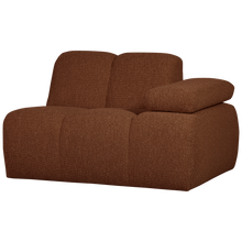 Laden Sie das Bild in den Galerie-Viewer, MOJO 1-SEATER ELEMENT ARM RIGHT BOUCLE RUST BROWN MELANGE