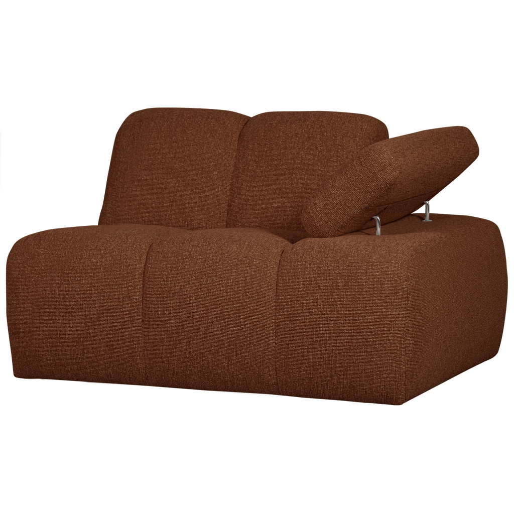 MOJO 1-SEATER ELEMENT ARM RIGHT BOUCLE RUST BROWN MELANGE