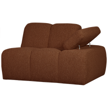 Laden Sie das Bild in den Galerie-Viewer, MOJO 1-SEATER ELEMENT ARM RIGHT BOUCLE RUST BROWN MELANGE