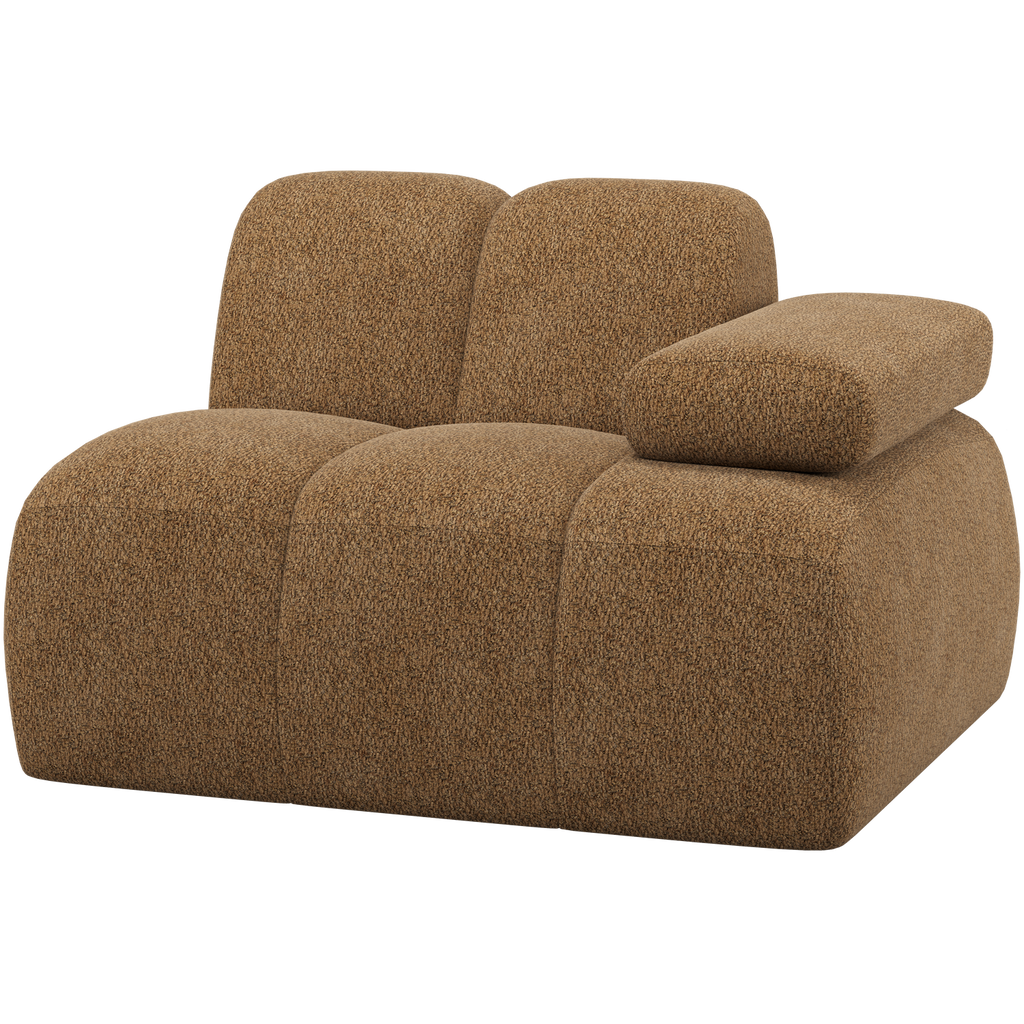 MOJO 1-SEATER ELEMENT ARM RIGHT WOOLLY FABRIC HONEY YELLOW
