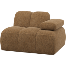 Laden Sie das Bild in den Galerie-Viewer, MOJO 1-SEATER ELEMENT ARM RIGHT WOOLLY FABRIC HONEY YELLOW