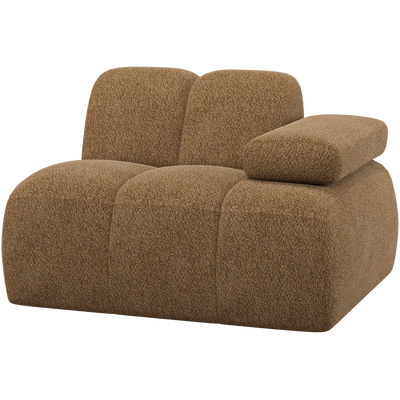 MOJO 1-SEATER ELEMENT ARM RIGHT WOOLLY FABRIC HONEY YELLOW