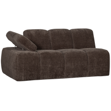 Laden Sie das Bild in den Galerie-Viewer, MOJO 1,5-SEATER ELEMENT ARM LEFT RIB FABRIC BROWN