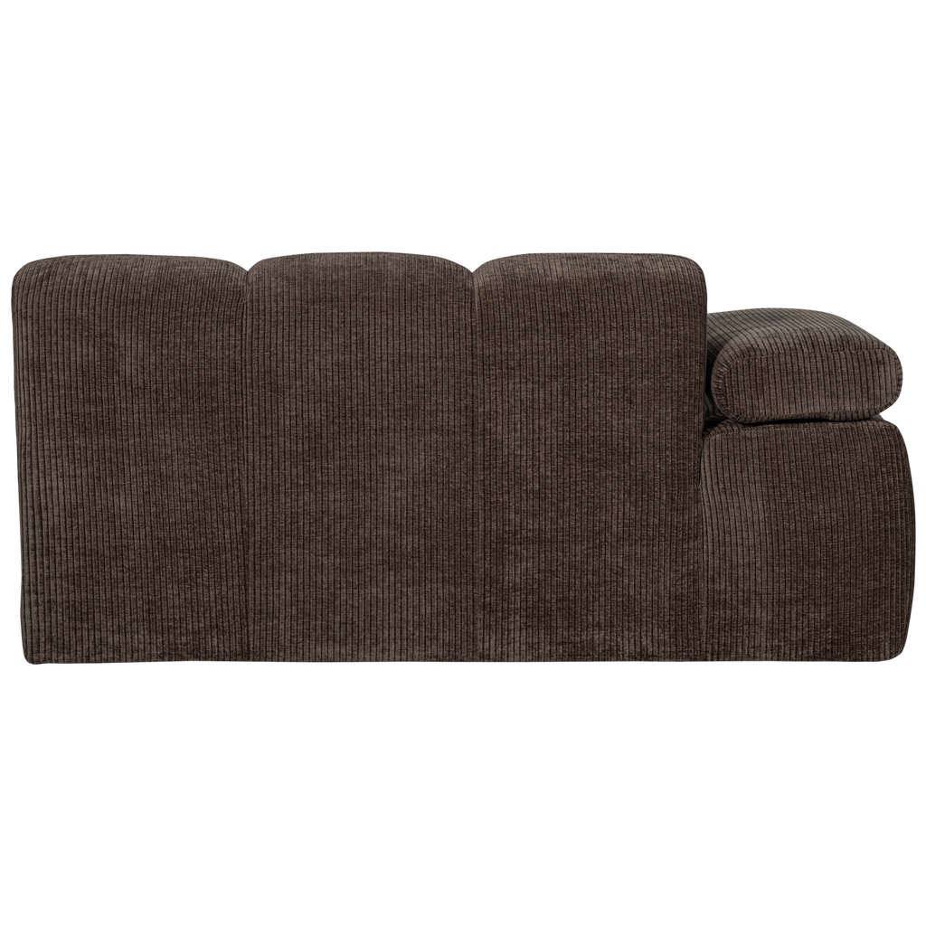 MOJO 1,5-SEATER ELEMENT ARM LEFT RIB FABRIC BROWN