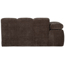 Laden Sie das Bild in den Galerie-Viewer, MOJO 1,5-SEATER ELEMENT ARM LEFT RIB FABRIC BROWN