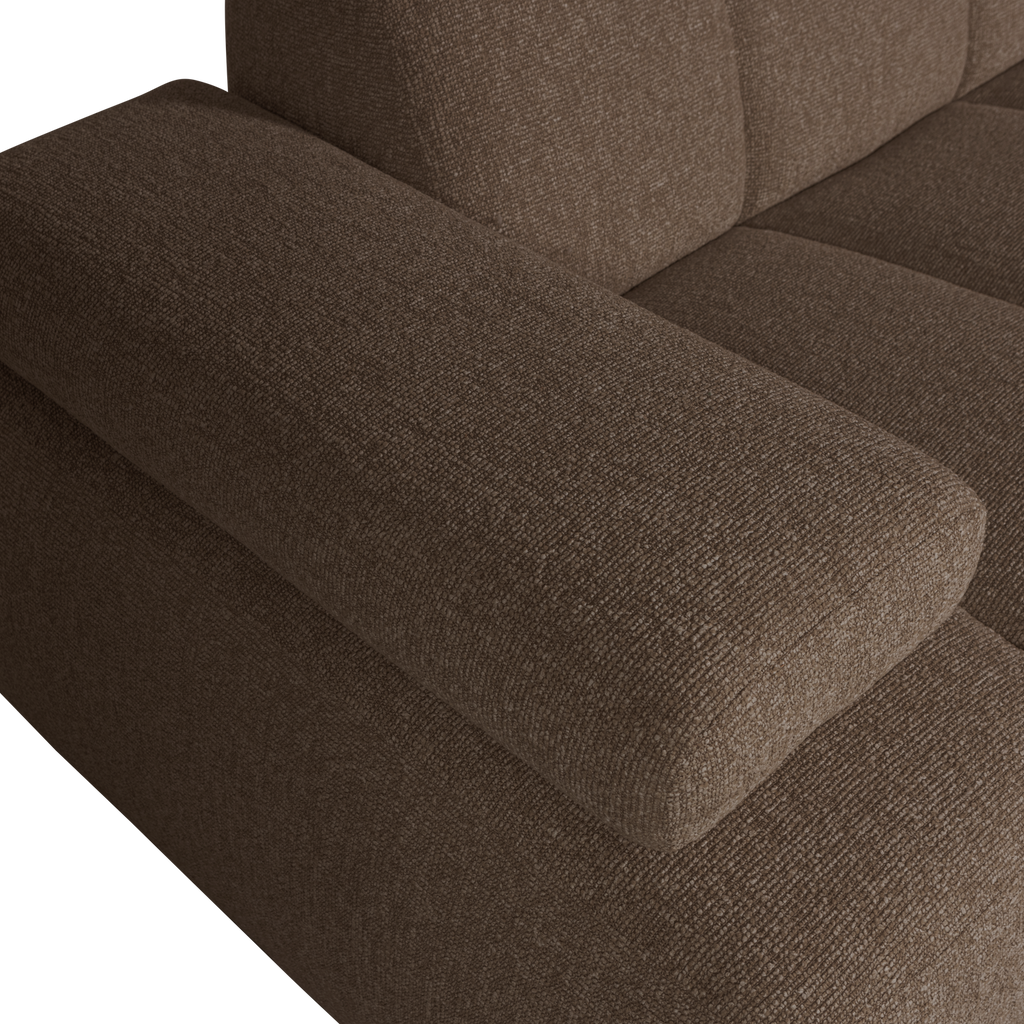 MOJO 1,5-SEATER ELEMENT ARM LEFT BOUCLE BROWN MELANGE