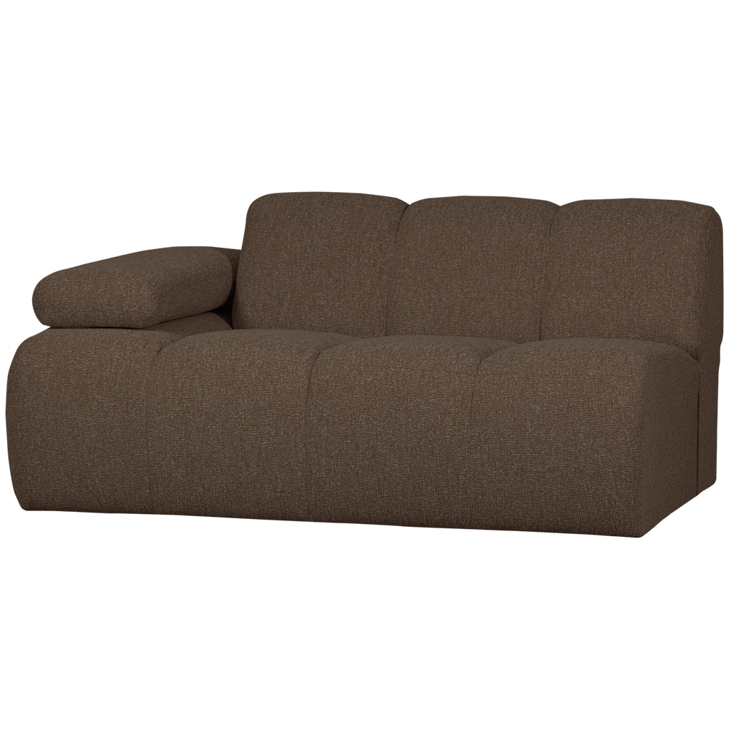 MOJO 1,5-SEATER ELEMENT ARM LEFT BOUCLE BROWN MELANGE