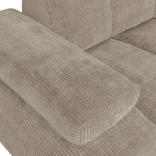 Laden Sie das Bild in den Galerie-Viewer, MOJO 1,5-SEATER ELEMENT ARM LEFT RIB FABRIC DARK SAND
