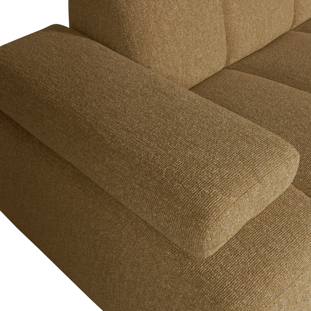 MOJO 1,5-SEATER ELEMENT ARM LEFT BOUCLE YELLOW/BROWN MELANGE