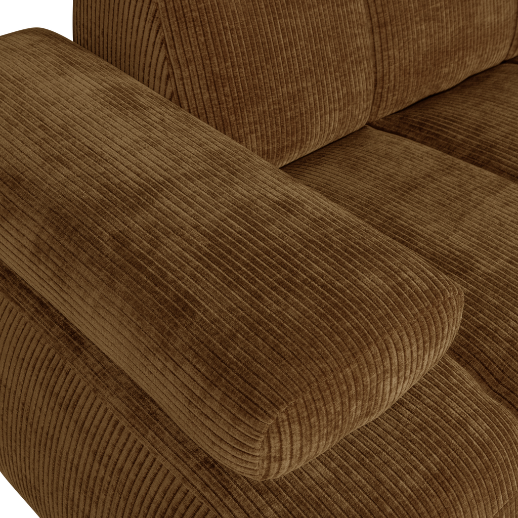MOJO 1,5-SEATER ELEMENT ARM LEFT RIB FABRIC HONEY YELLOW