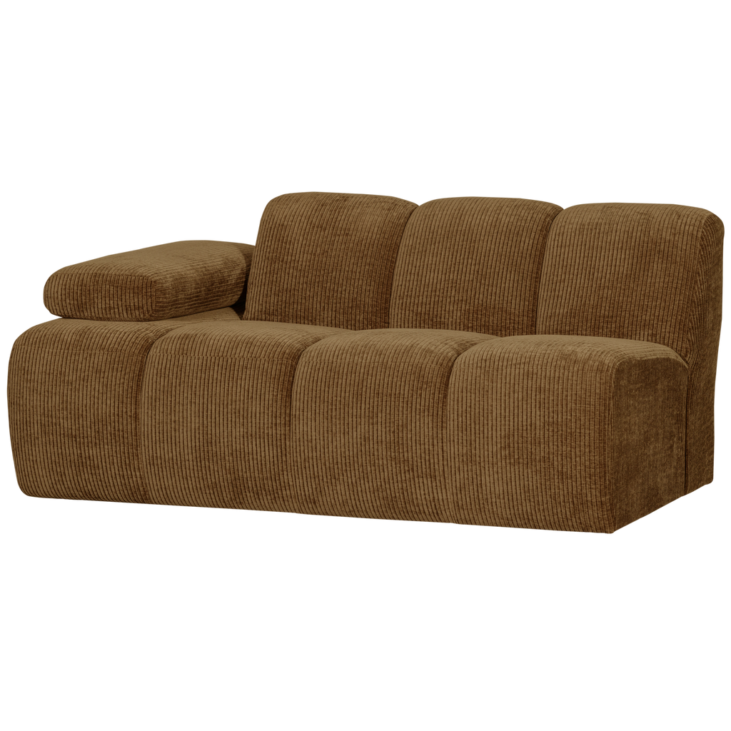 MOJO 1,5-SEATER ELEMENT ARM LEFT RIB FABRIC HONEY YELLOW
