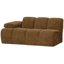 Laden Sie das Bild in den Galerie-Viewer, MOJO 1,5-SEATER ELEMENT ARM LEFT RIB FABRIC HONEY YELLOW