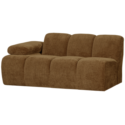 MOJO 1,5-SEATER ELEMENT ARM LEFT RIB FABRIC HONEY YELLOW