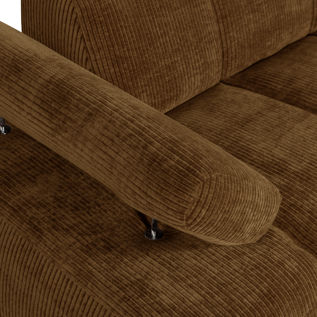 MOJO 1,5-SEATER ELEMENT ARM LEFT RIB FABRIC HONEY YELLOW
