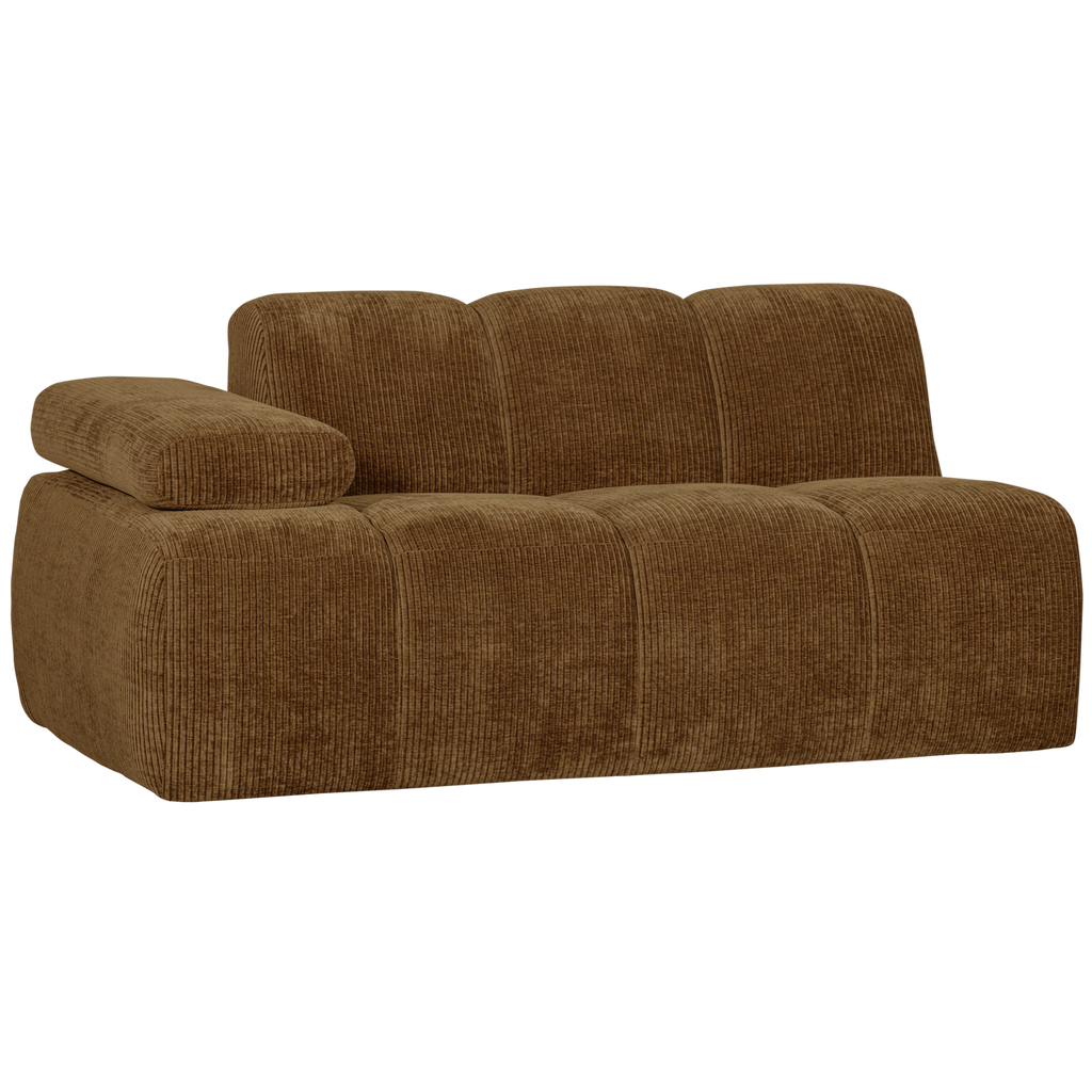 MOJO 1,5-SEATER ELEMENT ARM LEFT RIB FABRIC HONEY YELLOW