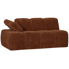 Laden Sie das Bild in den Galerie-Viewer, MOJO 1,5-SEATER ELEMENT ARM LEFT RIB FABRIC RUST BROWN