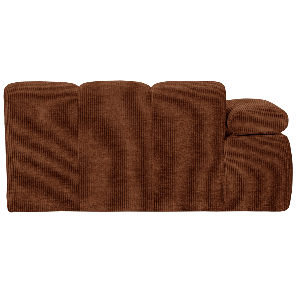 MOJO 1,5-SEATER ELEMENT ARM LEFT RIB FABRIC RUST BROWN