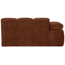 Laden Sie das Bild in den Galerie-Viewer, MOJO 1,5-SEATER ELEMENT ARM LEFT RIB FABRIC RUST BROWN