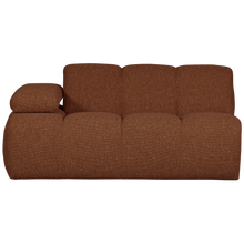 Cargar imagen en el visor de la galería, MOJO 1,5-SEATER ELEMENT ARM LEFT BOUCLE RUST BROWN MELANGE