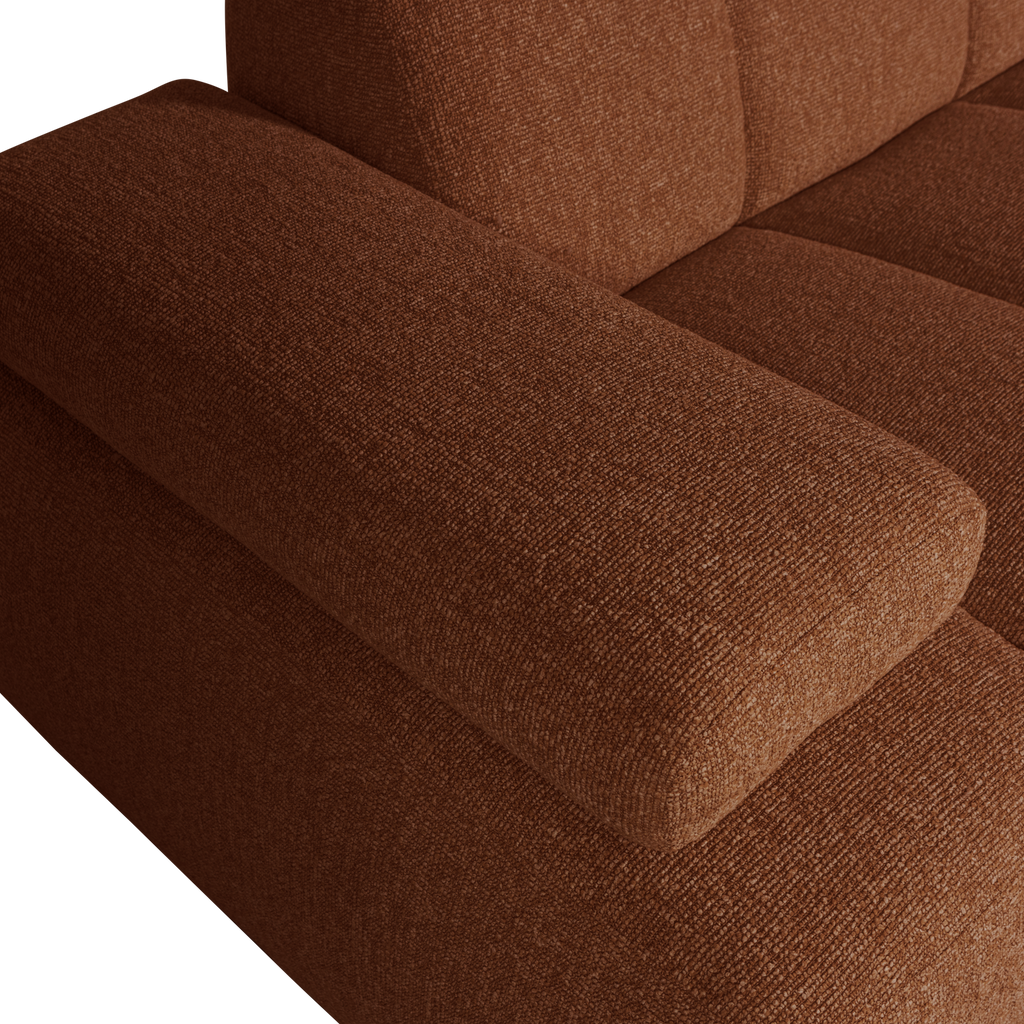 MOJO 1,5-SEATER ELEMENT ARM LEFT BOUCLE RUST BROWN MELANGE