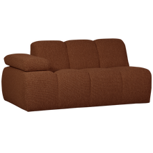 Cargar imagen en el visor de la galería, MOJO 1,5-SEATER ELEMENT ARM LEFT BOUCLE RUST BROWN MELANGE