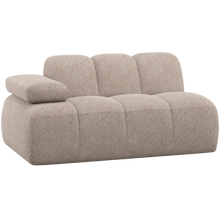 Laden Sie das Bild in den Galerie-Viewer, MOJO 1,5-SEATER ELEMENT ARM LEFT WOOLLY DARK SAND