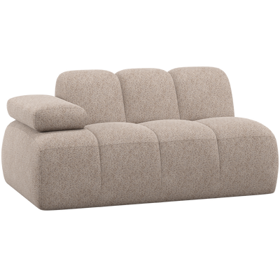 MOJO 1,5-SEATER ELEMENT ARM LEFT WOOLLY DARK SAND