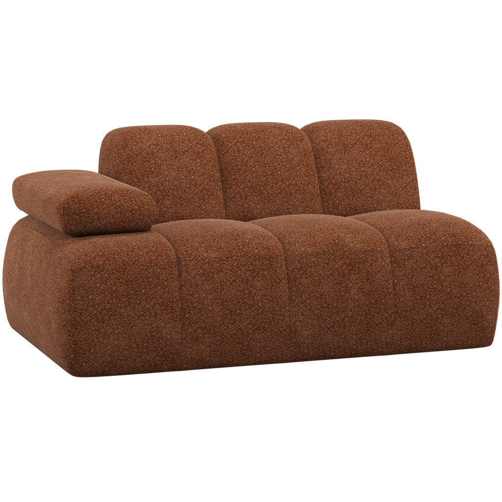MOJO 1,5-SEATER ELEMENT ARM LEFT WOOLLY RUST BROWN