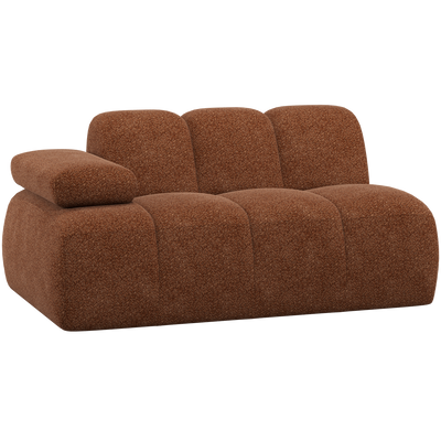 MOJO 1,5-SEATER ELEMENT ARM LEFT WOOLLY RUST BROWN