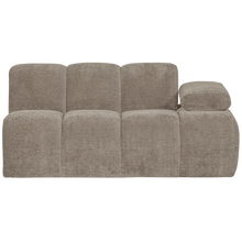 Cargar imagen en el visor de la galería, MOJO 1,5-SEATER ELEMENT ARM RIGHT RIB FABRIC DARK SAND