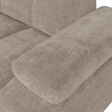 Cargar imagen en el visor de la galería, MOJO 1,5-SEATER ELEMENT ARM RIGHT RIB FABRIC DARK SAND
