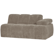Cargar imagen en el visor de la galería, MOJO 1,5-SEATER ELEMENT ARM RIGHT RIB FABRIC DARK SAND