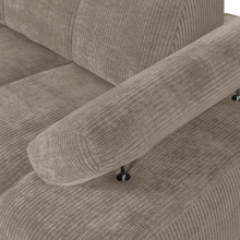 Cargar imagen en el visor de la galería, MOJO 1,5-SEATER ELEMENT ARM RIGHT RIB FABRIC DARK SAND