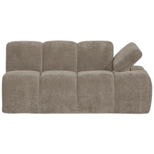 Cargar imagen en el visor de la galería, MOJO 1,5-SEATER ELEMENT ARM RIGHT RIB FABRIC DARK SAND
