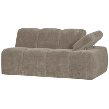 Cargar imagen en el visor de la galería, MOJO 1,5-SEATER ELEMENT ARM RIGHT RIB FABRIC DARK SAND