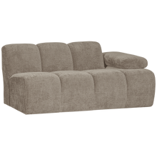 Cargar imagen en el visor de la galería, MOJO 1,5-SEATER ELEMENT ARM RIGHT RIB FABRIC DARK SAND