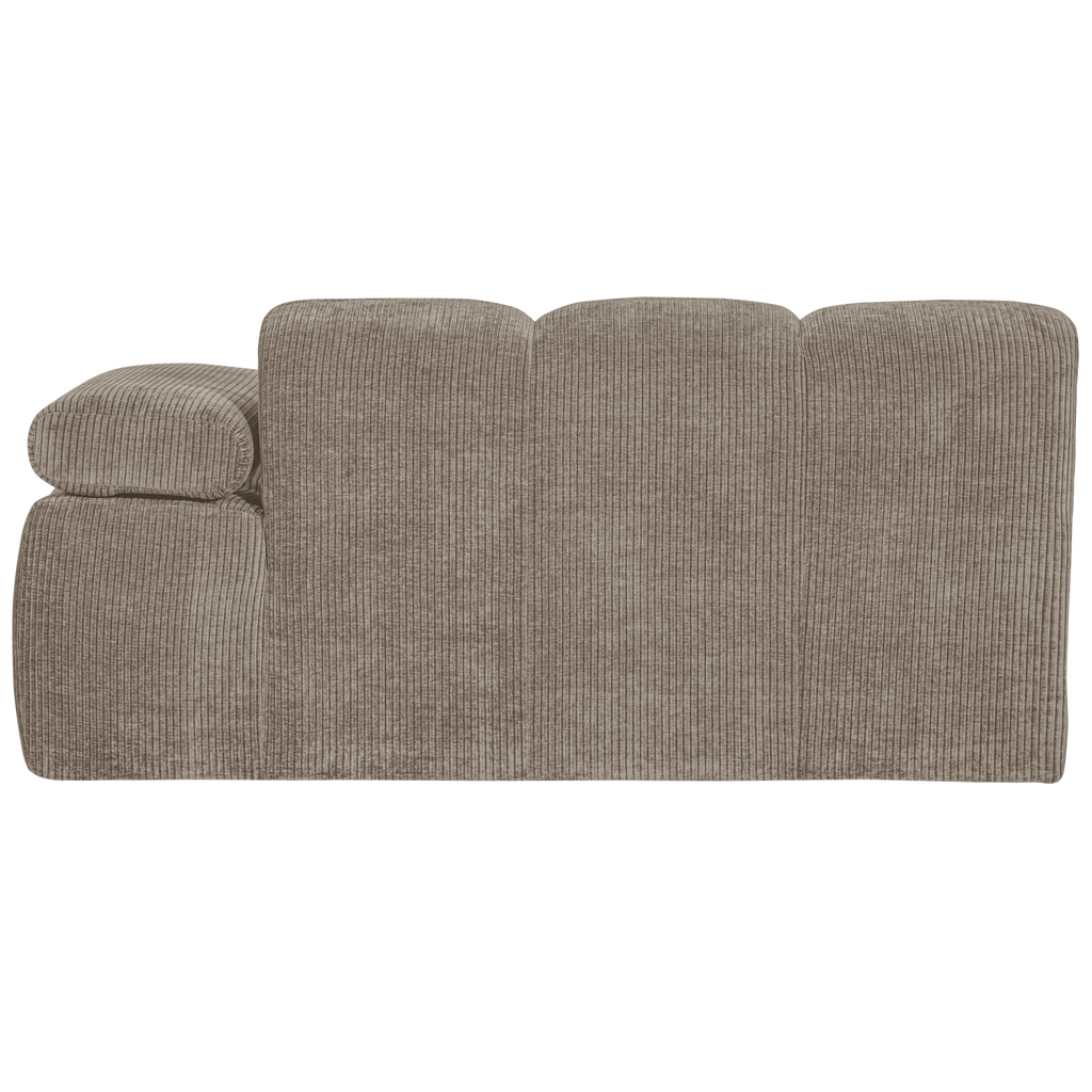 MOJO 1,5-SEATER ELEMENT ARM RIGHT RIB FABRIC DARK SAND